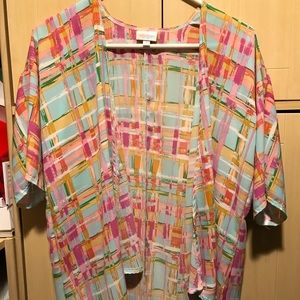 💢SOLD!💢 LuLaRoe Mulit-Color Plaid Bianka Size 3